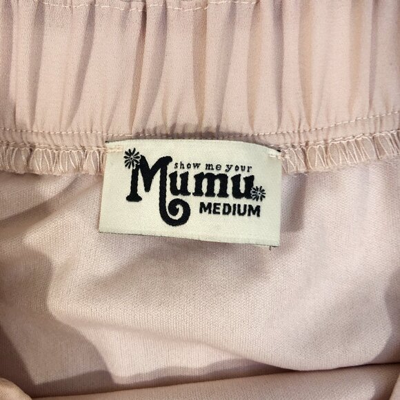 SHOW ME YOUR MUMU Princess Di Maxi Skirt Dusty Blush Crisp M - Picture 10 of 11